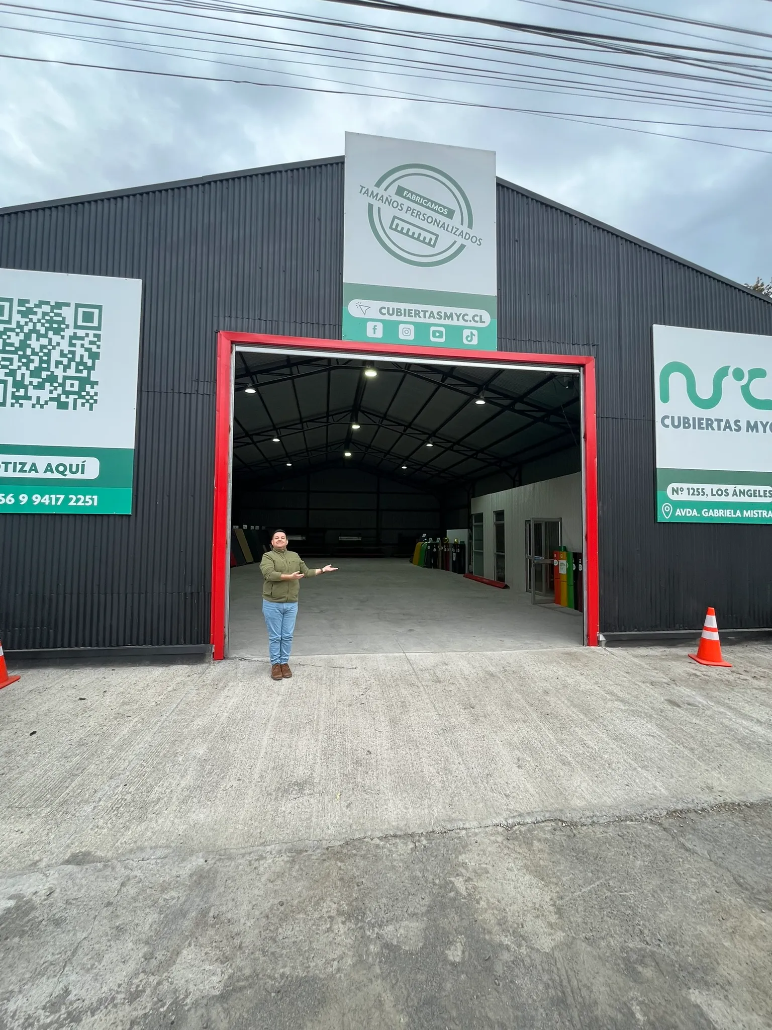 Sucursal Cubiertas M&C en Los Ángeles - Planchas de zinc y techumbres a medida